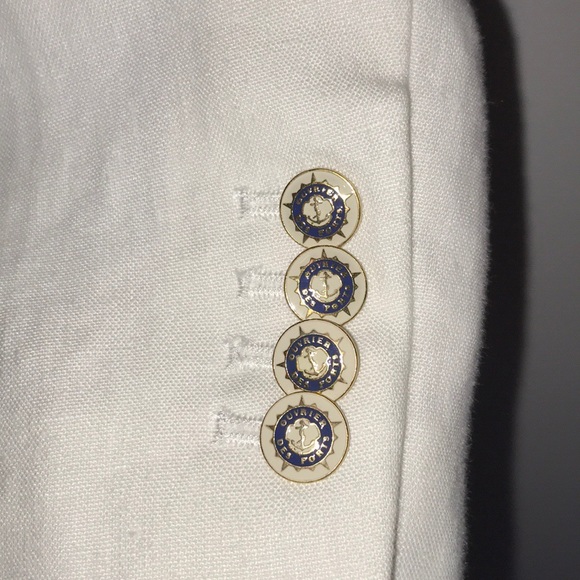 J. CREW Campbell White Linen Blazer~Jacket~sz 12~ - Picture 3 of 8